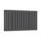 Reina Elips Double 600mm x 960mm 3831BTU Anthracite Horizontal Designer Radiator