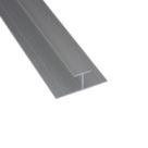 Splashwall H-Joint Matt Silver 2420mm x 11mm