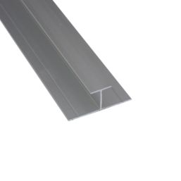 Splashwall H-Joint Matt Silver 2420mm x 11mm