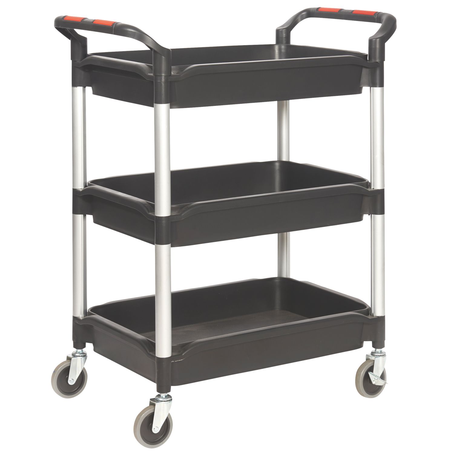 Proplaz Plus Black 3-Shelf Tub Trolley 1050mm (501HJ)