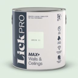 LickPro Max+ 2.5Ltr Green 11 Eggshell Emulsion  Paint