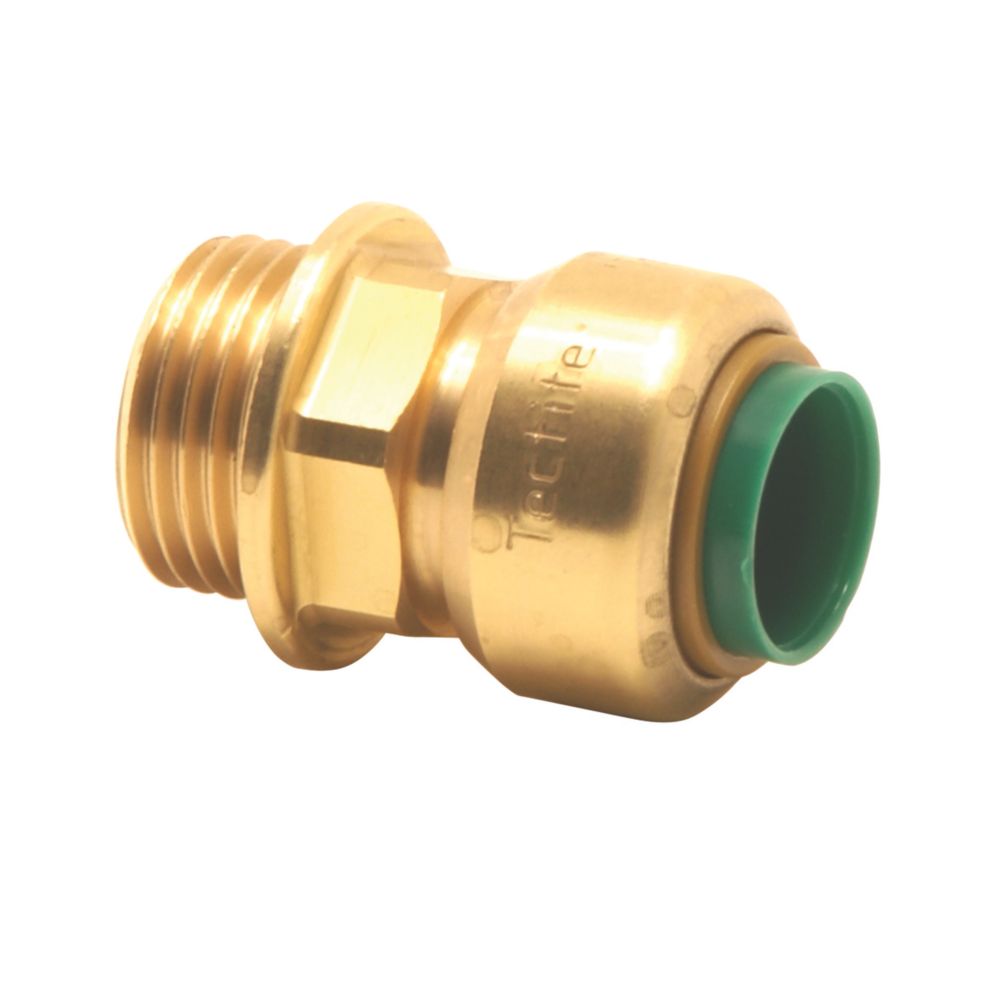 Tectite Classic T3P Brass PushFit Equal Straight Male Connector 1/2" x