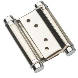 Smith & Locke Polished Chrome  Spring Hinge 75mm x 132mm