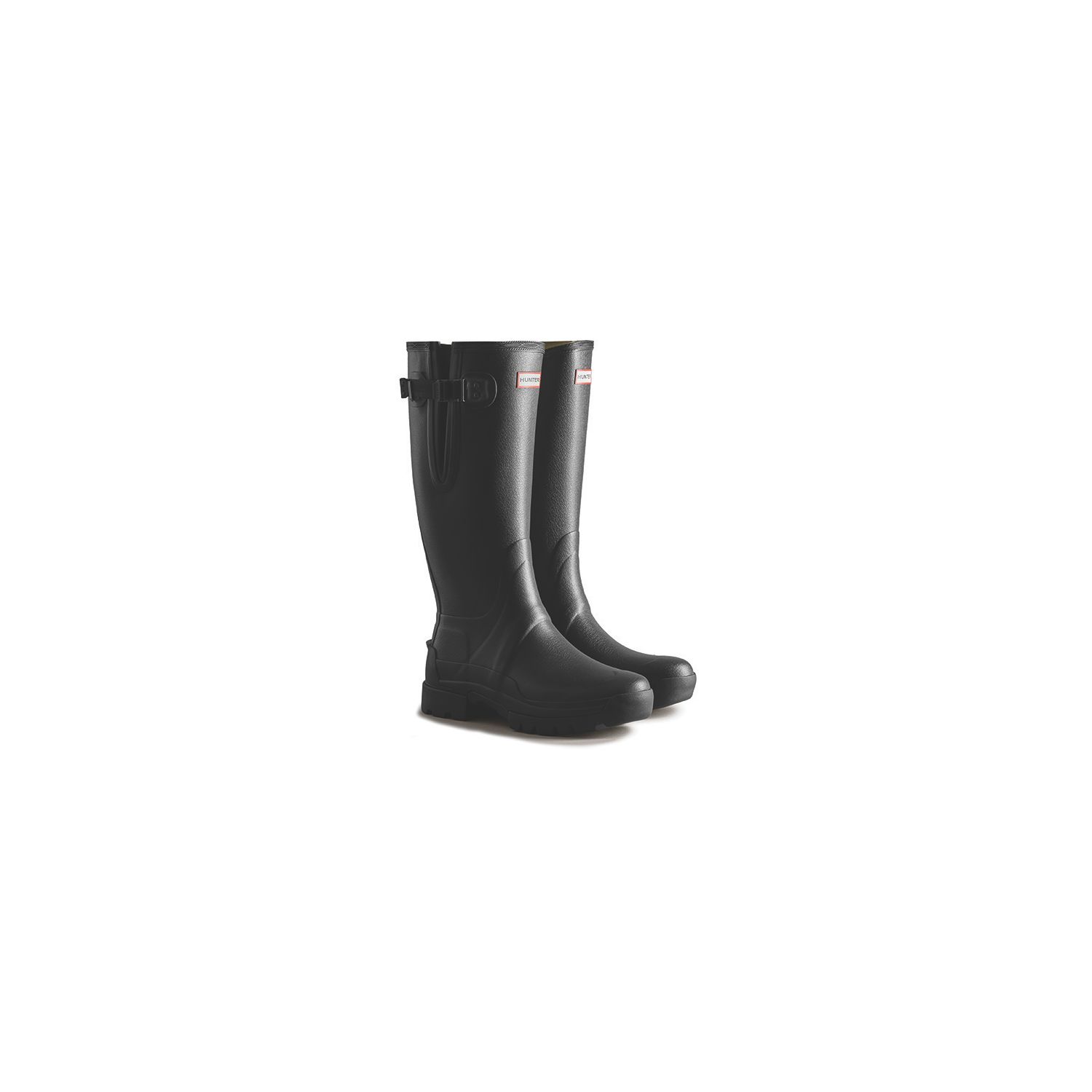 Hunter Balmoral Adjustable Size 12 Black Non Safety Wellies (501XW)