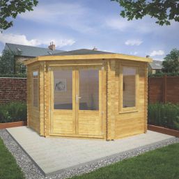Mercia Corner 9' x 9' (Nominal) Apex Timber Log Cabin