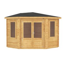 Mercia Corner 9' x 9' (Nominal) Apex Timber Log Cabin