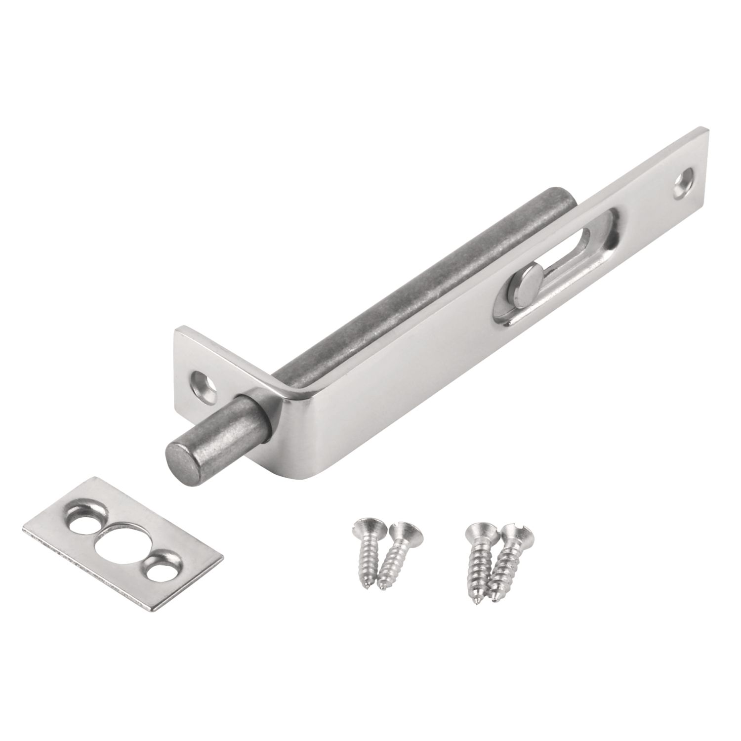 Smith & Locke Flush Bolt Polished Chrome 100mm (5020J)