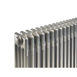 Acova 600mm x 1042mm 5990BTU Raw Metal Horizontal 4 Column Radiator