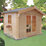 Shire Dalby 8' x 8' (Nominal) Apex Timber Log Cabin