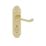 Cooke & Lewis Lulworth Fire Rated WC Lever on Backplate Handle Pair Polished Brass