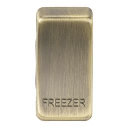 Knightsbridge 'FREEZER' Switch Cover Antique Brass