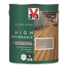 V33 High Performance 2.5Ltr Light Silver Anti Slip Decking Stain