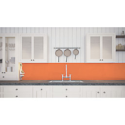 Splashwall  Bathroom Splashback Gloss Orange 900mm x 2420mm x 4mm