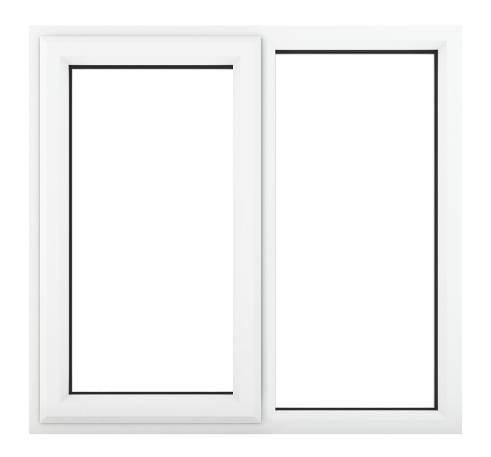 Crystal Left-Hand Opening Clear Triple-Glazed Casement White uPVC ...