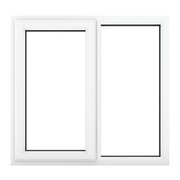 Crystal  Left-Hand Opening Clear Triple-Glazed Casement White uPVC Window 1190mm x 1115mm