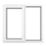 Crystal  Left-Hand Opening Clear Triple-Glazed Casement White uPVC Window 1190mm x 1115mm