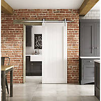 Jeld-Wen Grange Primed White Wooden Cottage Internal Sliding Barn Door 2073 x 862mm