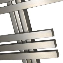 Time 1000mm x 700mm 1810BTU Silver Flat Designer Towel Radiator