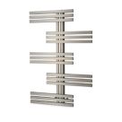 Time 1000mm x 700mm 1810BTU Silver Flat Designer Towel Radiator