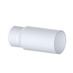 Viva  Rigid Straight 3.5" Extension Reducer WC Pan Connector White 260mm
