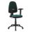 Nautilus Designs Java 200 Medium Back Task/Operator Chair Height Adjustable Arms Green