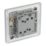 LAP  20A 16AX 2-Gang 2-Way Switch  Antique Brass with Colour-Matched Inserts