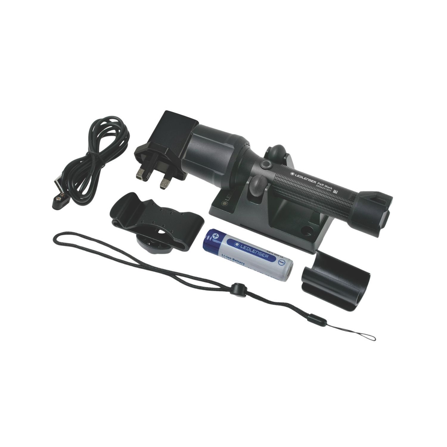 LEDlenser P6R Work Rechargeable LED Torch Black 850lm (502RA)