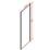 Semi-Framed Side Panel Polished Silver 800mm