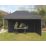 Mini Marquees  14' 6" x 10' (Nominal) Hip Fabric Gazebo Black