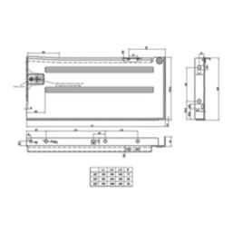 Essentials Silver Side Fix Drawer Runners 450mm 2 Piece Set