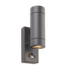 Saxby Palin Outdoor Wall Light With PIR Sensor Anthracite Grey