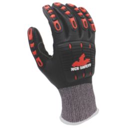 MCR Safety IP1052NF Impact & Cut Protection Gloves Black/Orange Large