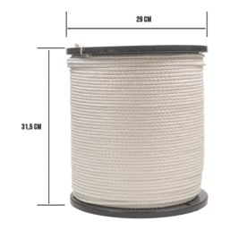 Essentials Twisted Rope White 6mm x 500m
