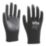 Site SWG420 PU Palm Gloves Black Small