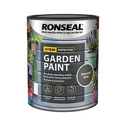 Ronseal Garden Paint Matt Charcoal Grey 0.75Ltr