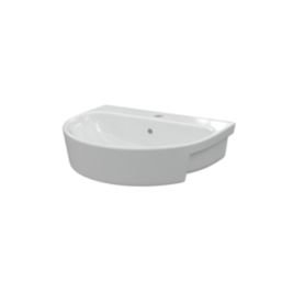 Colorado Semi-Recessed Basin 1 Tap Hole 555mm