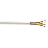 Nexans 3094Y White 4-Core 0.75mm² Flexible Cable 50m Drum
