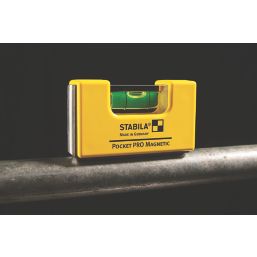 Stabila Pocket Spirit Level 2 1/2 (65mm) - Screwfix