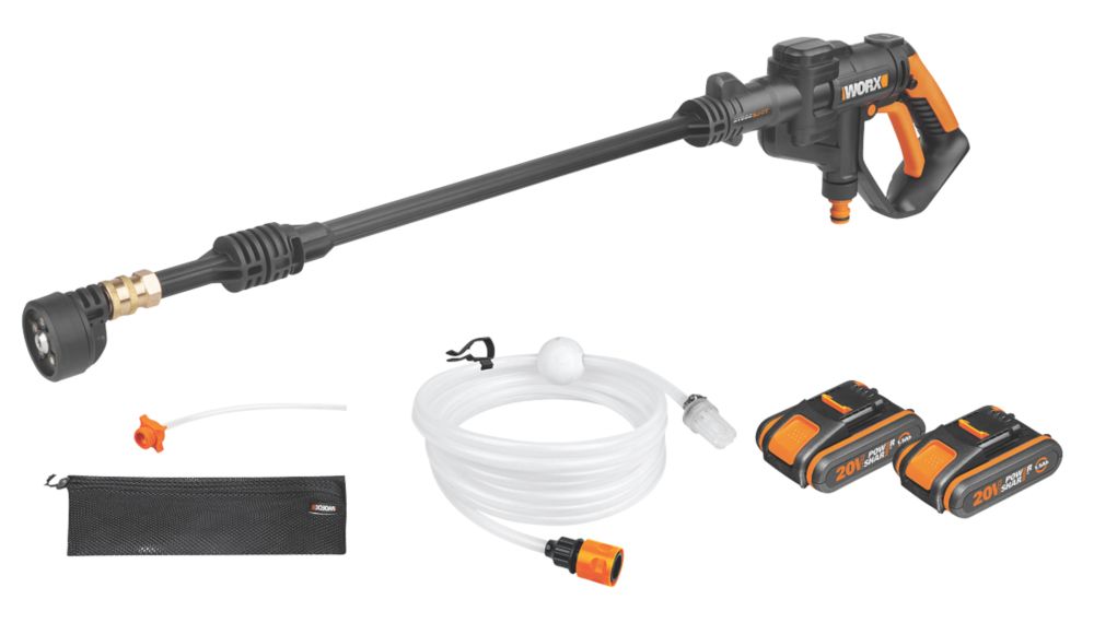 Worx HydroShot 22bar 20V 2 x 1.5Ah LiIon PowerShare Cordless Portable