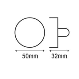 Smith & Locke  Standard Thumbturn Set Antique Brass 50mm