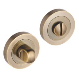 Smith & Locke  Standard Thumbturn Set Antique Brass 50mm