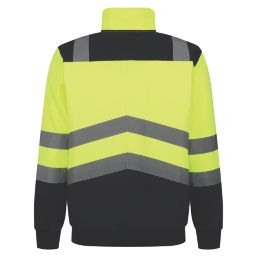 Regatta Pro Hi-Vis 1/4 Zip Fleece Yellow/Navy Large 54" Chest
