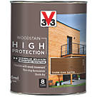 V33  High-Protection Exterior Woodstain Satin Dark Oak 750ml