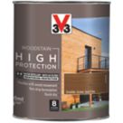 V33 750ml Dark Oak Satin Water-Based Exterior Wood Stain