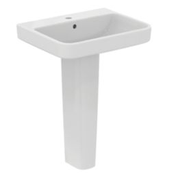 Ideal Standard i.life B Washbasin & Full Pedestal 1 Tap Hole 600mm