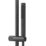Swirl Gallen Rear-Fed Exposed Matt Black Thermostatic Multi-Head Shower