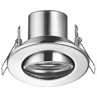 LAP CosmosEco Tilt  Fire Rated LED Downlight Satin Nickel 5.5W 500lm 10 Pack