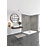 Splashwall Scafell Slate Bathroom Wall Panel Stone Grey 600mm x 2420mm x 10mm
