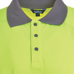 Site  Hi-Vis Polo Shirt Yellow Medium 42 1/2" Chest