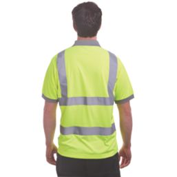 Site  Hi-Vis Polo Shirt Yellow Medium 42 1/2" Chest